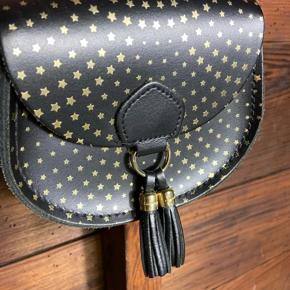 The Cambridge Satchel Company Black and Gold Crossbody Bag - Picture 4 of 5